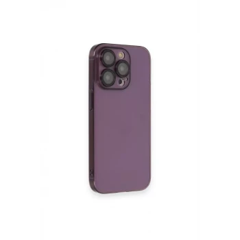 Newface Apple iPhone 14 Pro Kılıf Armada Lensli Kapak - Derin Mor