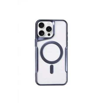 Newface Apple iPhone 14 Pro Kılıf Boyi Magsafe Silikon Kapak - Lacivert