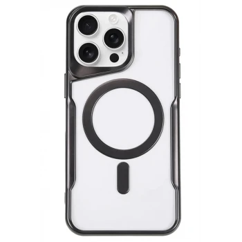 Newface Apple iPhone 14 Pro Kılıf Boyi Magsafe Silikon Kapak - Siyah