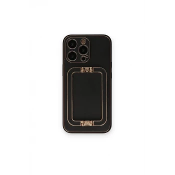 Newface Apple iPhone 14 Pro Kılıf Coco Elit Kapak - Siyah