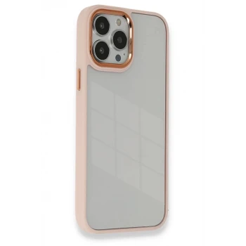 Newface Apple iPhone 14 Pro Kılıf Dora Kapak - Pudra