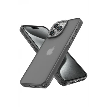 Newface Apple iPhone 14 Pro Kılıf Elegant Kapak - Titan Gri