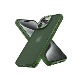 Newface Apple iPhone 14 Pro Kılıf Elegant Kapak - Yeşil