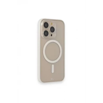 Newface Apple iPhone 14 Pro Kılıf Grand Magneticsafe Kapak - Beyaz