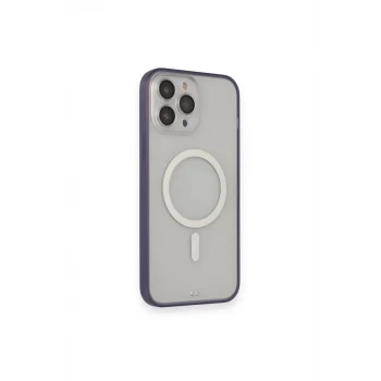 Newface Apple iPhone 14 Pro Kılıf Grand Magneticsafe Kapak - Mor