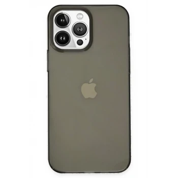 Newface Apple iPhone 14 Pro Kılıf Pc Sert Şeffaf Kapak - Siyah