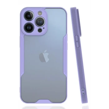 Newface Apple iPhone 14 Pro Kılıf Platin Silikon - Lila