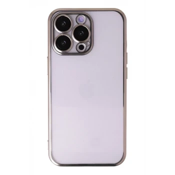 Newface Apple iPhone 14 Pro Kılıf Razer Lensli Silikon - Gold