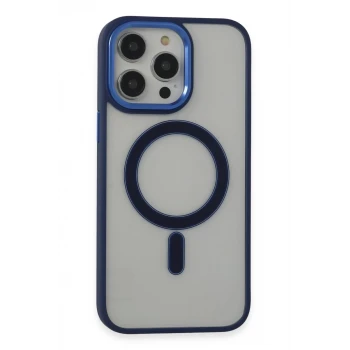 Newface Apple iPhone 14 Pro Kılıf Room Magneticsafe Silikon - Lacivert
