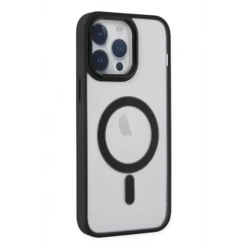 Newface Apple iPhone 14 Pro Kılıf Room Magneticsafe Silikon - Siyah