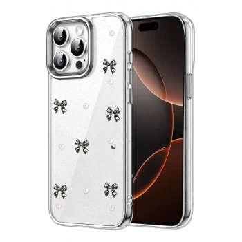 Newface Apple iPhone 14 Pro Max Fiyonk Desenli Kapak - Desen 8