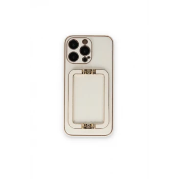 Newface Apple iPhone 14 Pro Max Kılıf Coco Elit Kapak - Beyaz