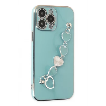 Newface Apple iPhone 14 Pro Max Kılıf Esila Silikon - Su Yeşili