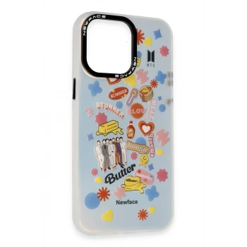 Newface Apple iPhone 14 Pro Max Kılıf Estoril Desenli Kapak - Estoril - 16