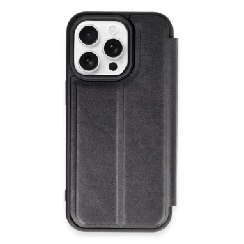 Newface Apple iPhone 14 Pro Max Kılıf Flip Cover - Siyah