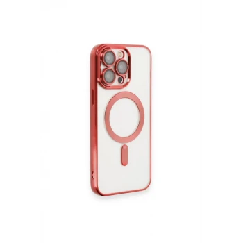 Newface Apple iPhone 14 Pro Max Kılıf Kross Magneticsafe Kapak - Kırmızı