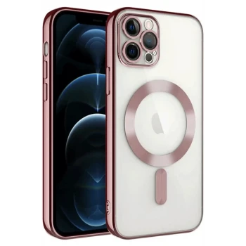 Newface Apple iPhone 14 Pro Max Kılıf Kross Magneticsafe Kapak - Rose