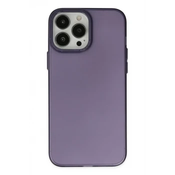 Newface Apple iPhone 14 Pro Max Kılıf Modos Metal Kapak - Mor
