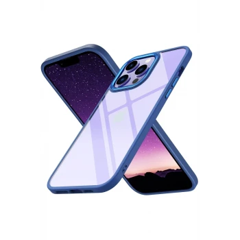 Newface Apple iPhone 14 Pro Max Kılıf Power Silikon - Mavi