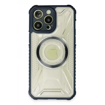 Newface Apple iPhone 14 Pro Max Kılıf Prag Magneticsafe Kapak - Lacivert
