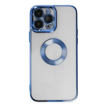 Newface Apple iPhone 14 Pro Max Kılıf Slot Silikon - Mavi