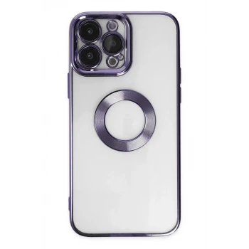 Newface Apple iPhone 14 Pro Max Kılıf Slot Silikon - Mor