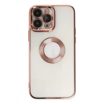 Newface Apple iPhone 14 Pro Max Kılıf Slot Silikon - Rose Gold