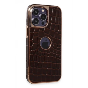 Newface Apple iPhone 14 Pro Max Kılıf Snake Kapak - Bordo