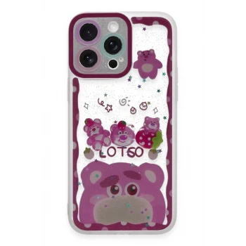 Newface Apple iPhone 14 Pro Max Kılıf Sweet Desenli Silikon Kapak - Pembe