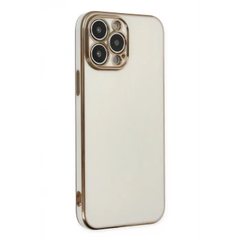 Newface Apple iPhone 14 Pro Max Kılıf Volet Silikon - Beyaz