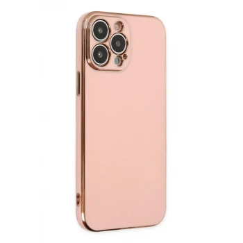 Newface Apple iPhone 14 Pro Max Kılıf Volet Silikon - Pembe