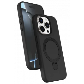 Newface Apple iPhone 14 Pro Max Regal Magsafe Standlı Kapak - Siyah