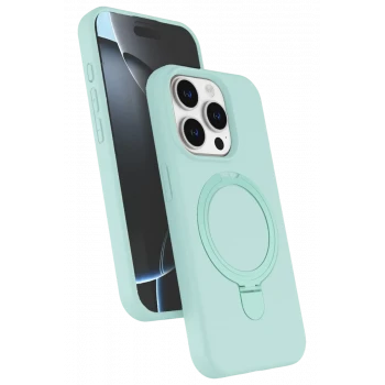 Newface Apple iPhone 14 Pro Max Regal Magsafe Standlı Kapak - Su Yeşili