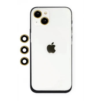 Newface Apple iPhone 14 Shine Kamera Lens - Gold