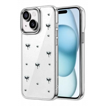 Newface Apple iPhone 15 Fiyonk Desenli Kapak - Desen 1