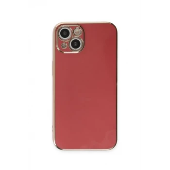 Newface Apple iPhone 15 Kılıf Volet Silikon - Kırmızı
