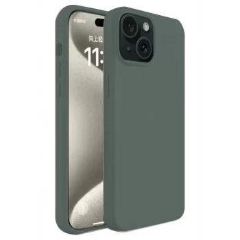 Newface Apple iPhone 15 Plus Kılıf First Silikon - Koyu Yeşil