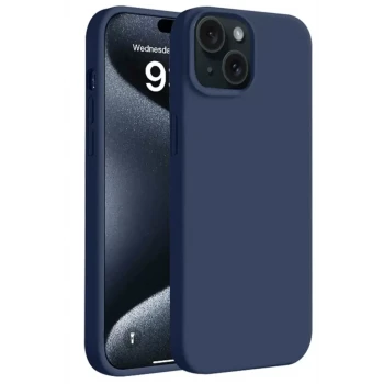 Newface Apple iPhone 15 Plus Kılıf First Silikon - Lacivert