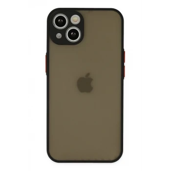 Newface Apple iPhone 15 Plus Kılıf Montreal Silikon Kapak - Siyah