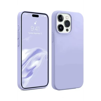 Newface Apple iPhone 15 Pro Kılıf First Silikon - Lila