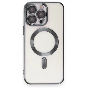 Newface Apple iPhone 15 Pro Kılıf Kross Magneticsafe Kapak - Titan Gri