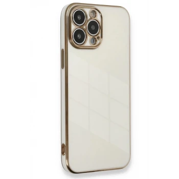 Newface Apple iPhone 15 Pro Kılıf Volet Silikon - Beyaz