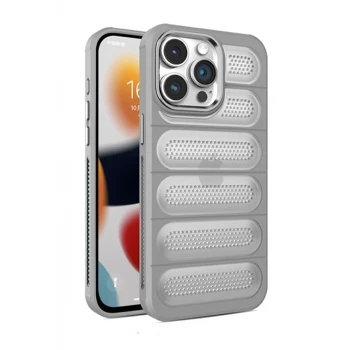 Newface Apple iPhone 15 Pro Max Kılıf Airmax Silikon Kapak - Titan Gri