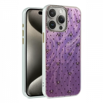 Newface Apple iPhone 15 Pro Max Kılıf Blade Aynalı Desenli Kapak - Desen 2