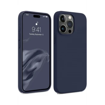 Newface Apple iPhone 15 Pro Max Kılıf First Silikon - Lacivert