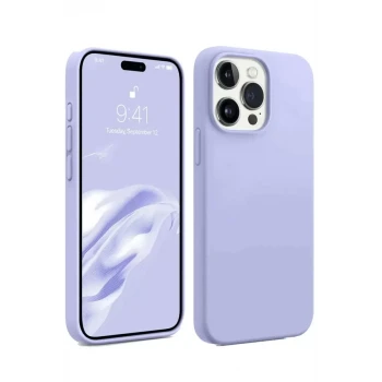 Newface Apple iPhone 15 Pro Max Kılıf First Silikon - Lila