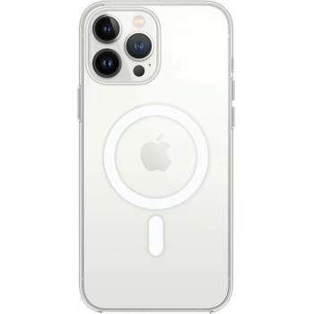 Newface Apple iPhone 15 Pro Max Kılıf Magneticsafe Şeffaf Silikon - Şeffaf