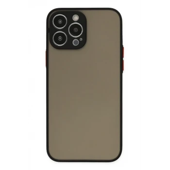 Newface Apple iPhone 15 Pro Max Kılıf Montreal Silikon Kapak - Siyah