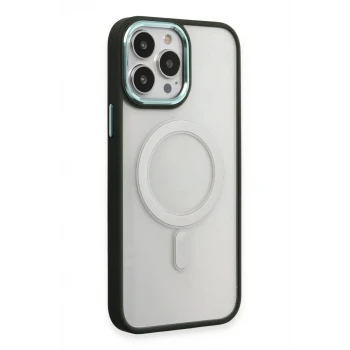 Newface Apple iPhone 15 Pro Max Kılıf Room Magneticsafe Silikon - Köknar Yeşili