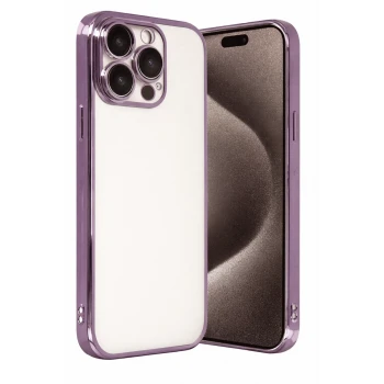 Newface Apple iPhone 15 Pro Max Razer Lensli Silikon - Mor